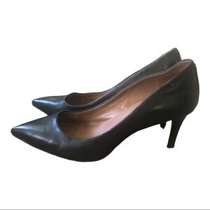 VINCE Camuto Capkita Black Leather Sexy Heels Sz 8